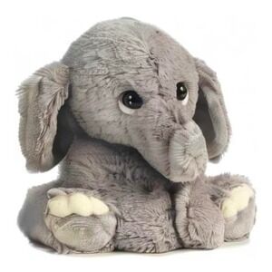 Aurora World Plush Elephant Gray Soft Stuffed Animal Toy NEW wTags